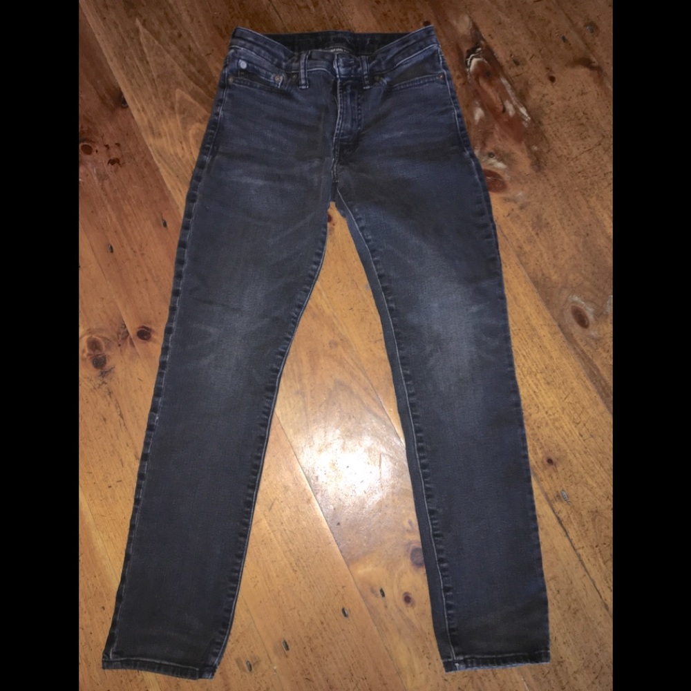 Used boys American Eagle Next Level Flex black jeans 26x30 stretchy